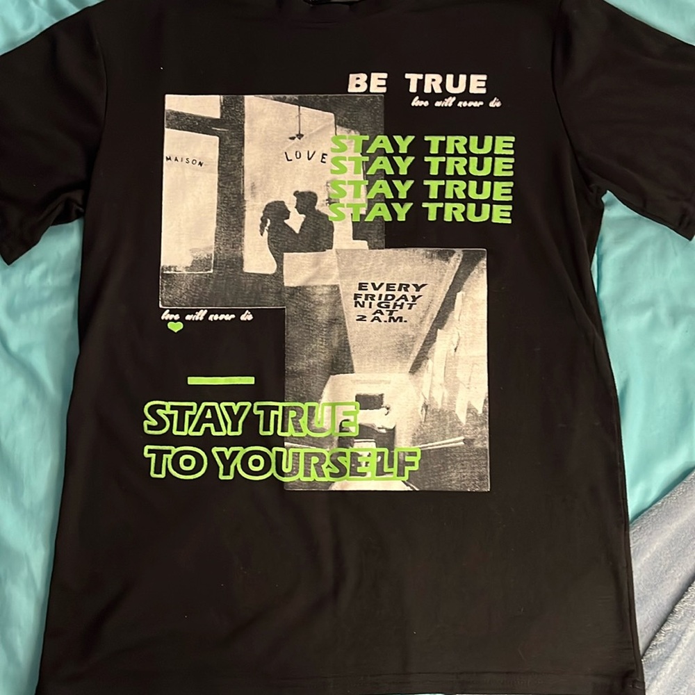Shein Slayr slogan Graphic Tee Short Sleeve